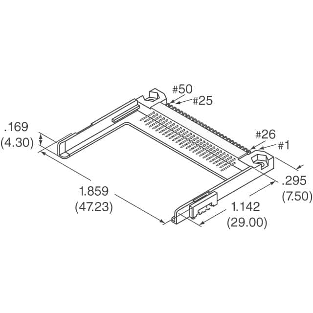 671550002 Molex  PC-Kartensockel